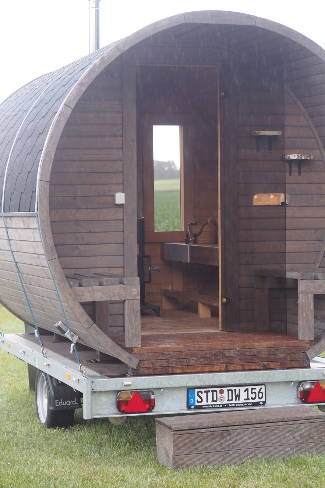 Fasssauna Innenraum